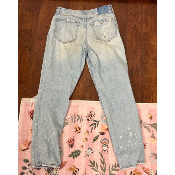 Abercrombie & Fitch Annie High Rise Girlfriend Jeans 26/2R Light Destroyed - Picture 7 of 8